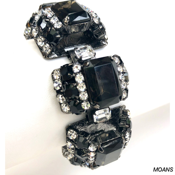 MOANS Smokey Stone Statement Fashion Bracelet NWOT - Picture 3 of 8